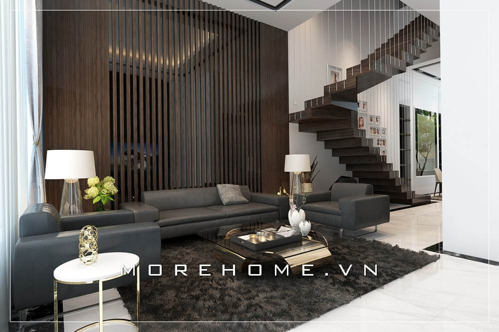 Bộ sofa màu xám thanh lịch và sang trọng